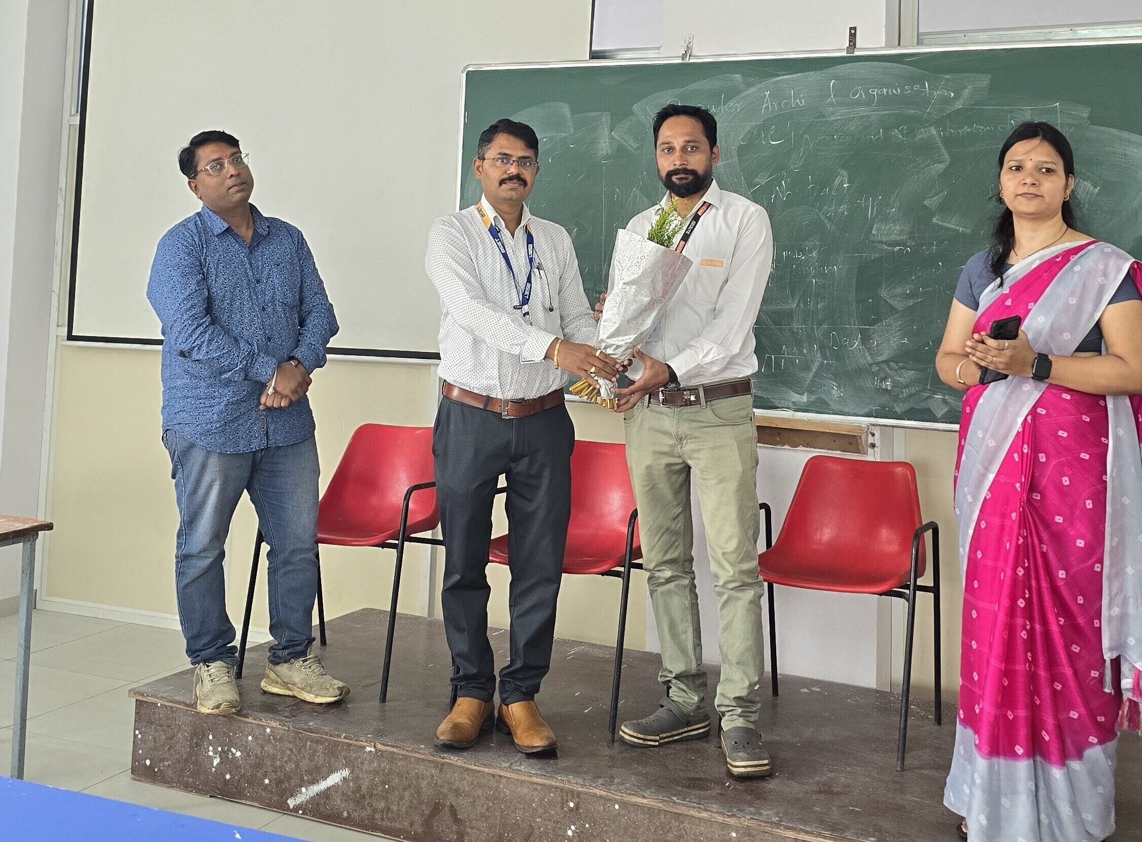 Principal Sir felecitating guest (2) Principal Sir felecitating guest (2)